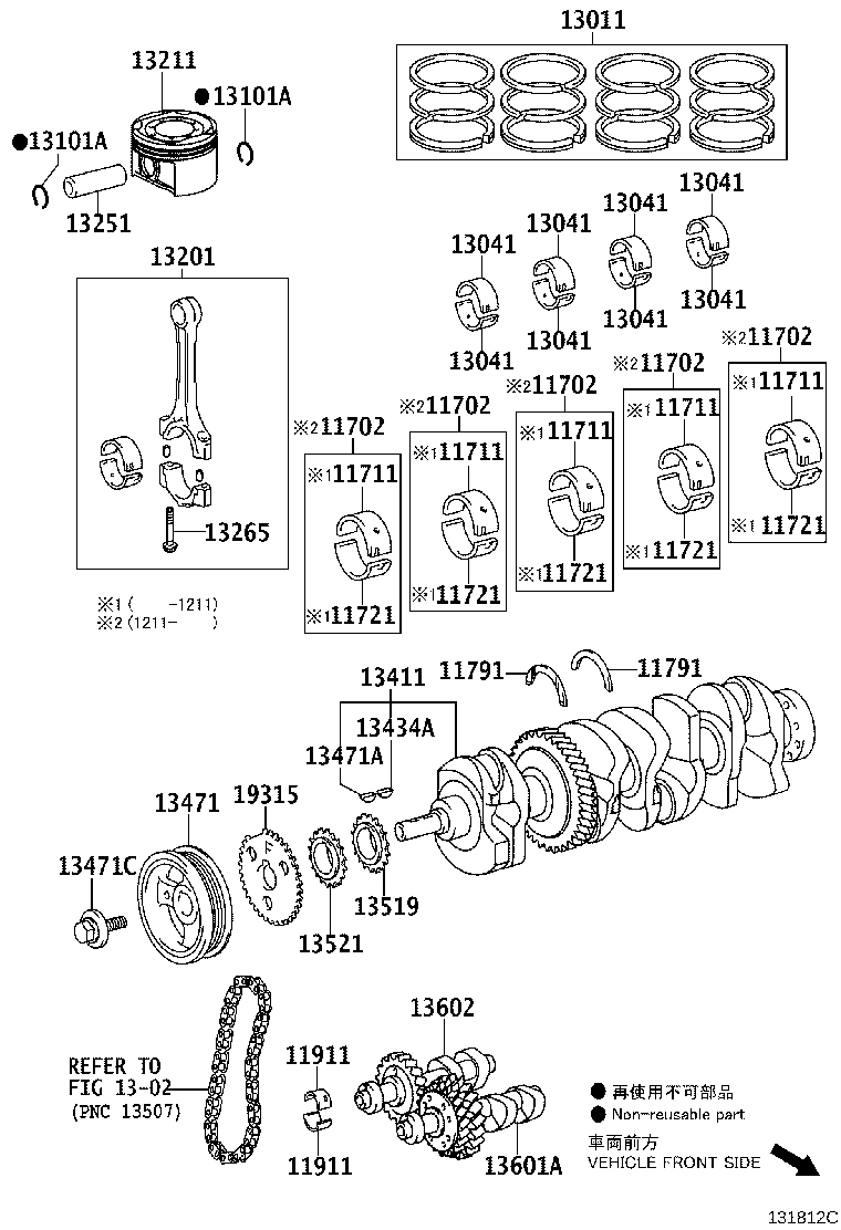 13401-0V060 CRANKSHAFT product image
