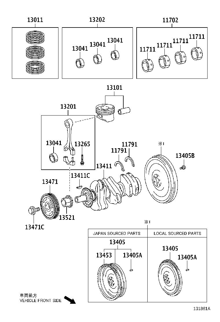 13101-21130 PISTON SUB-ASSY, W/PIN product image