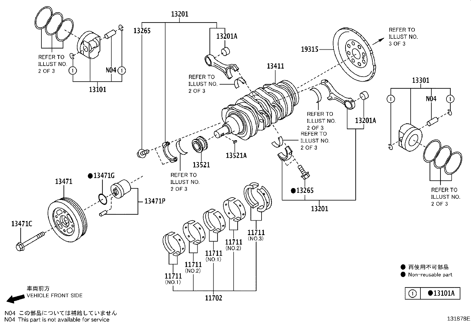 Toyota SU003-00152 BEARING, CONNECTING ROD