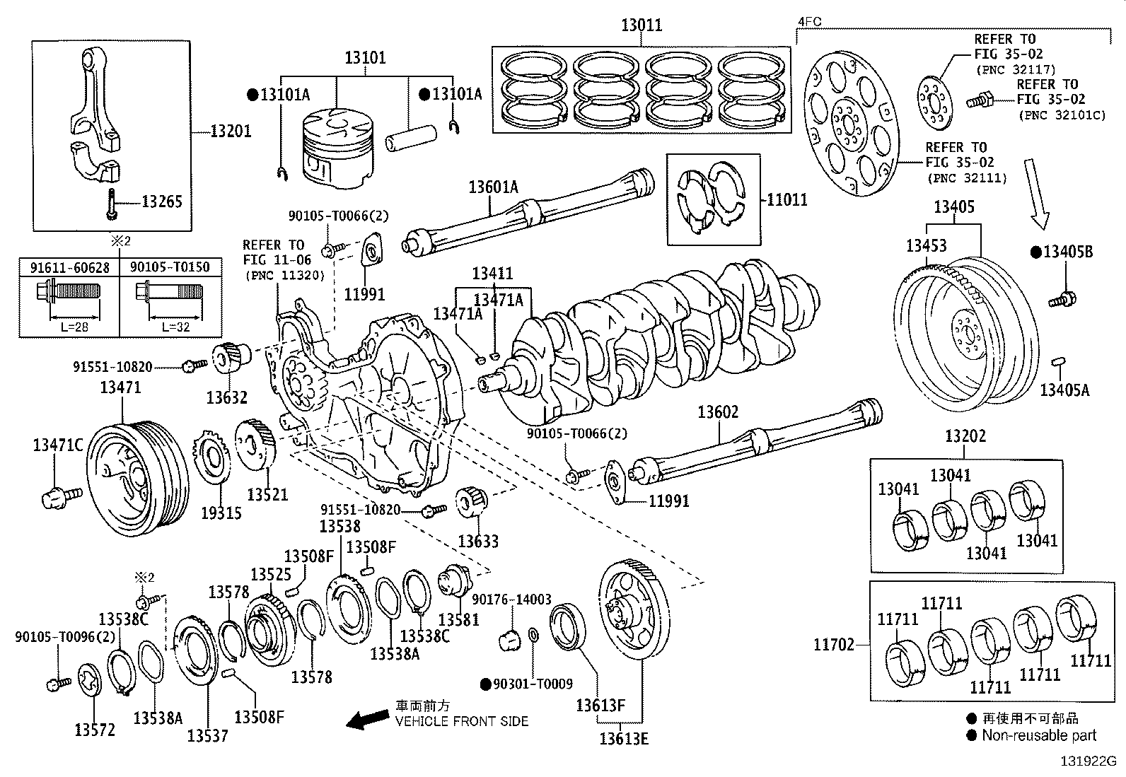 Toyota 13013-30080 RING SET, PISTON