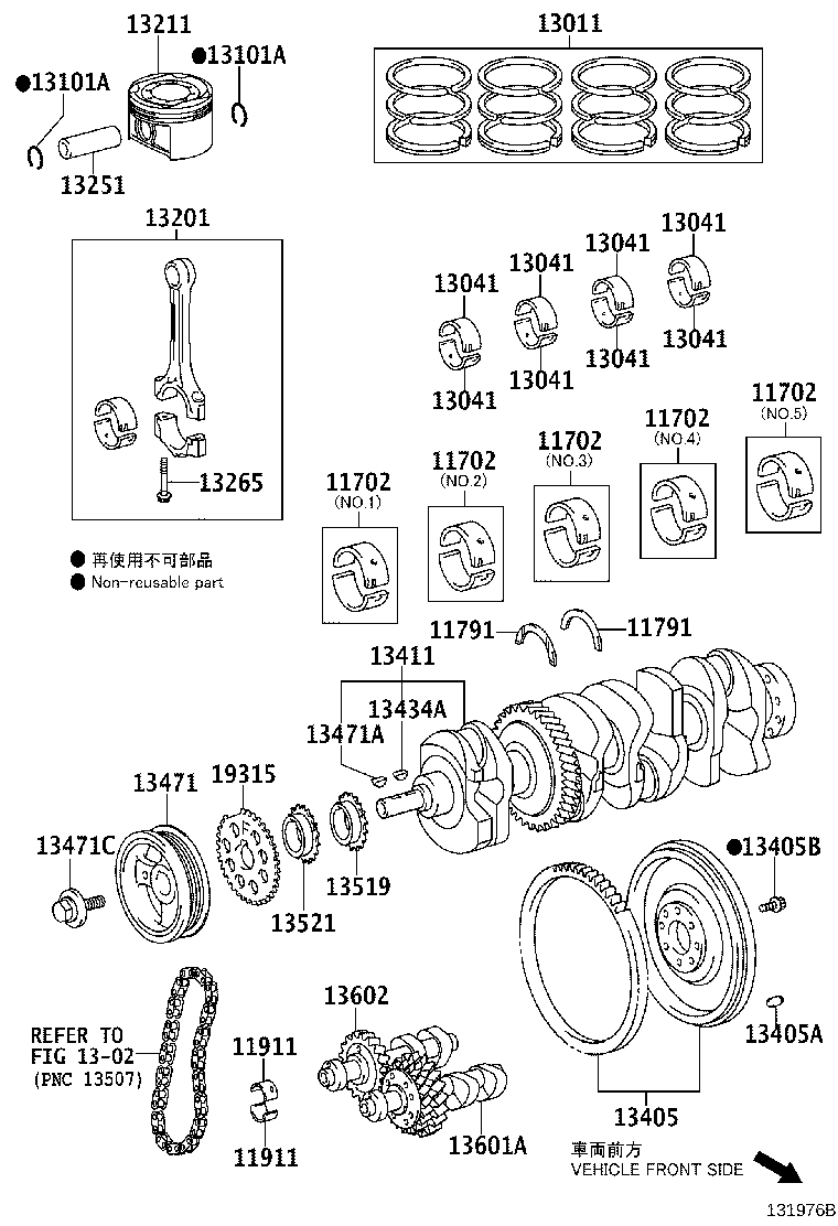 11701-28020-01 BEARING SET, CRANKSHAFT product image