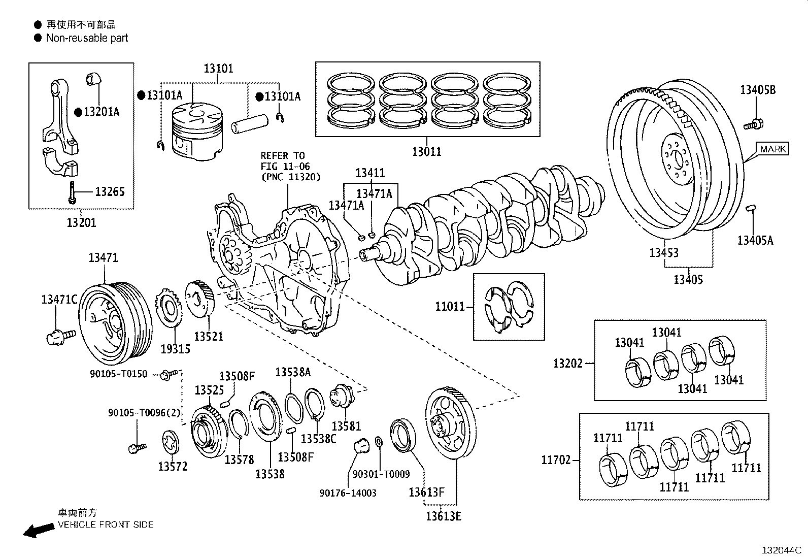13101-75210 PISTON SUB-ASSY, W/PIN product image
