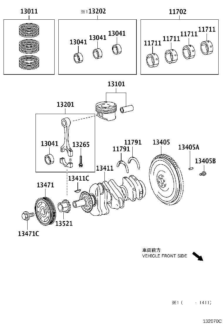 13101-40100 PISTON SUB-ASSY, W/PIN product image