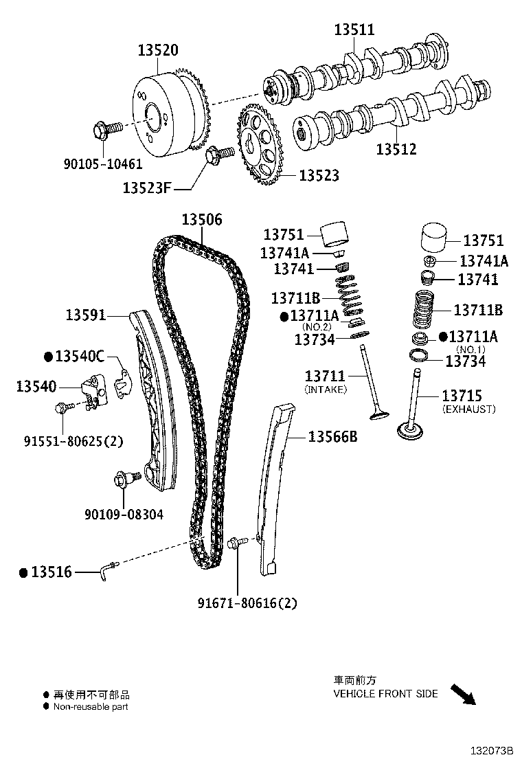 13501-40070 CAMSHAFT product image