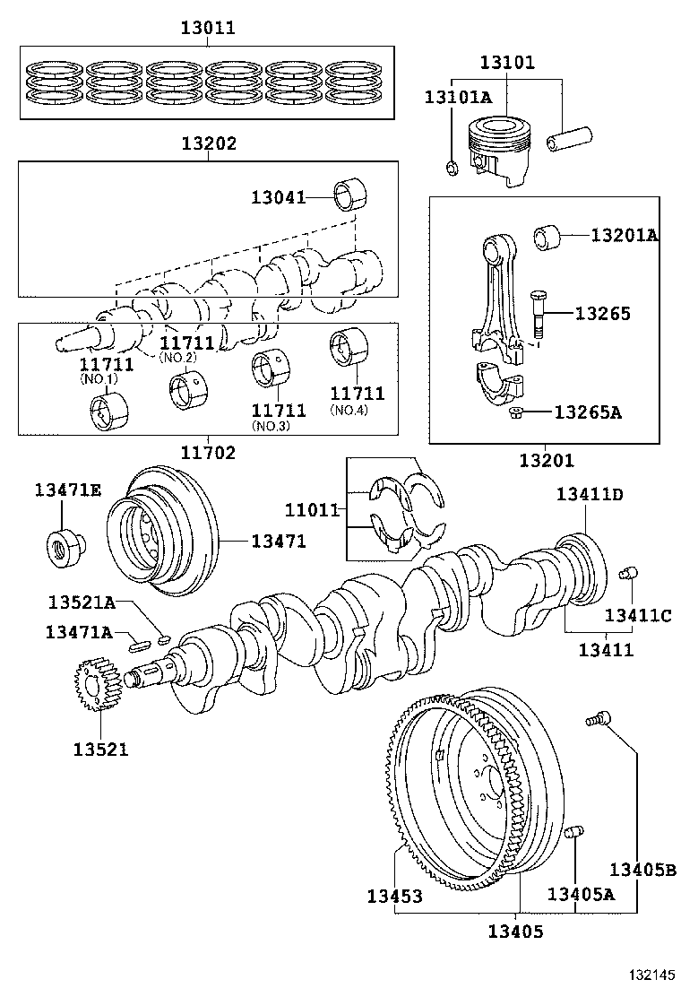 13470-61060 PULLEY, CRANKSHAFT product image