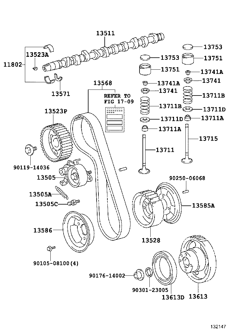 11801-17010 BEARING SET, CAMSHAFT product image
