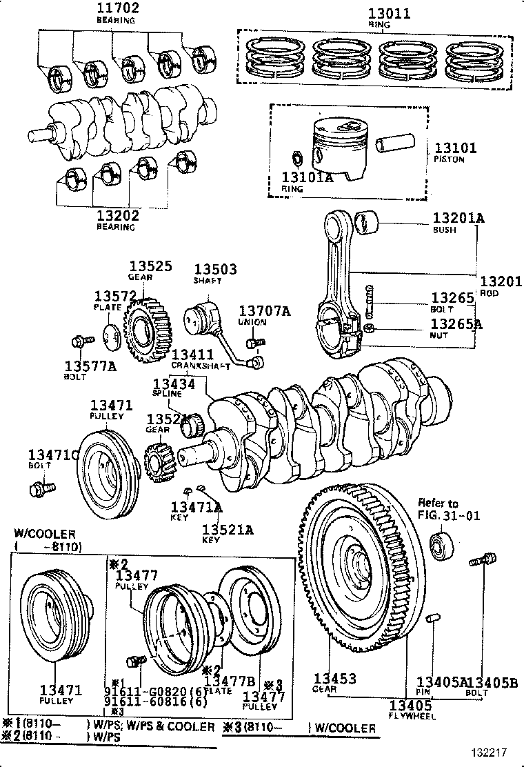 13470-60061 PULLEY, CRANKSHAFT product image