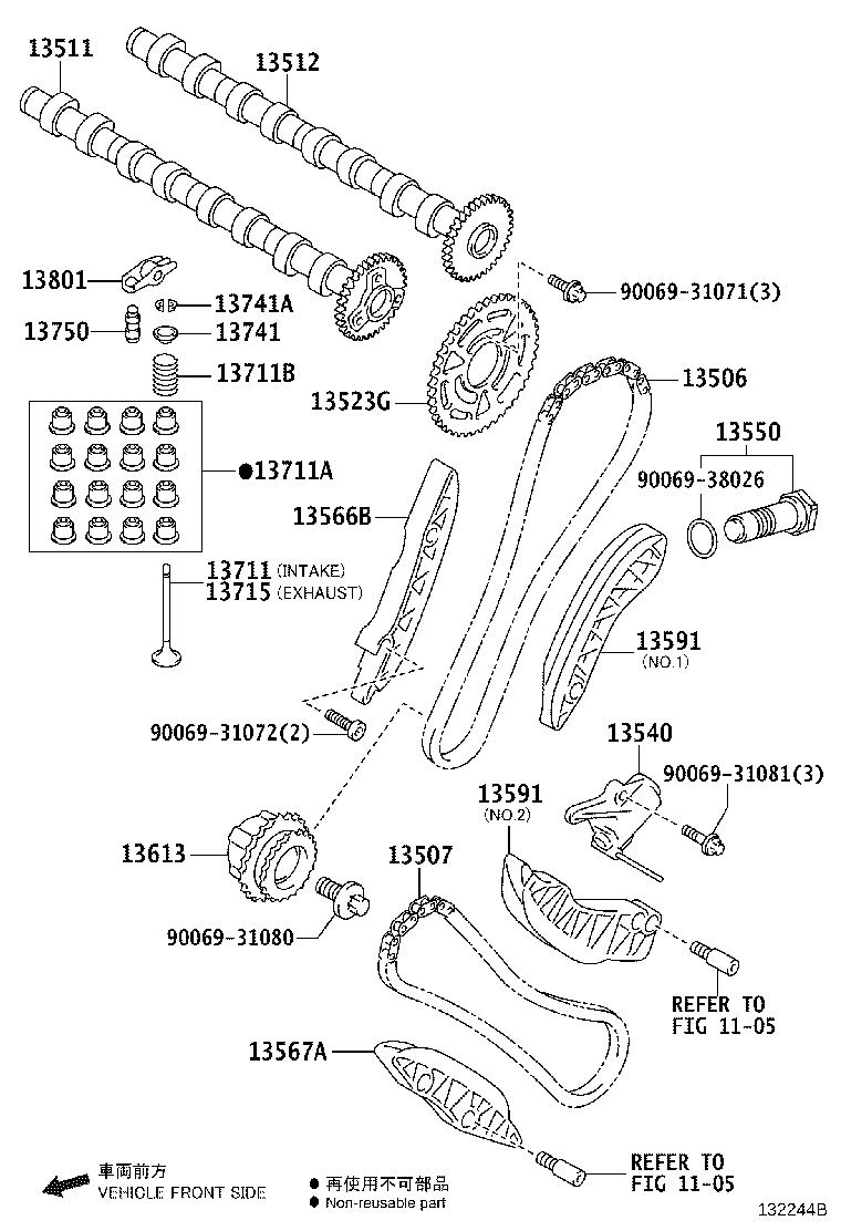 13501-0T080 CAMSHAFT product image