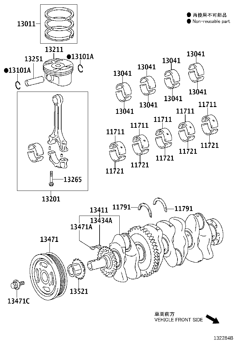 13401-36011 CRANKSHAFT product image