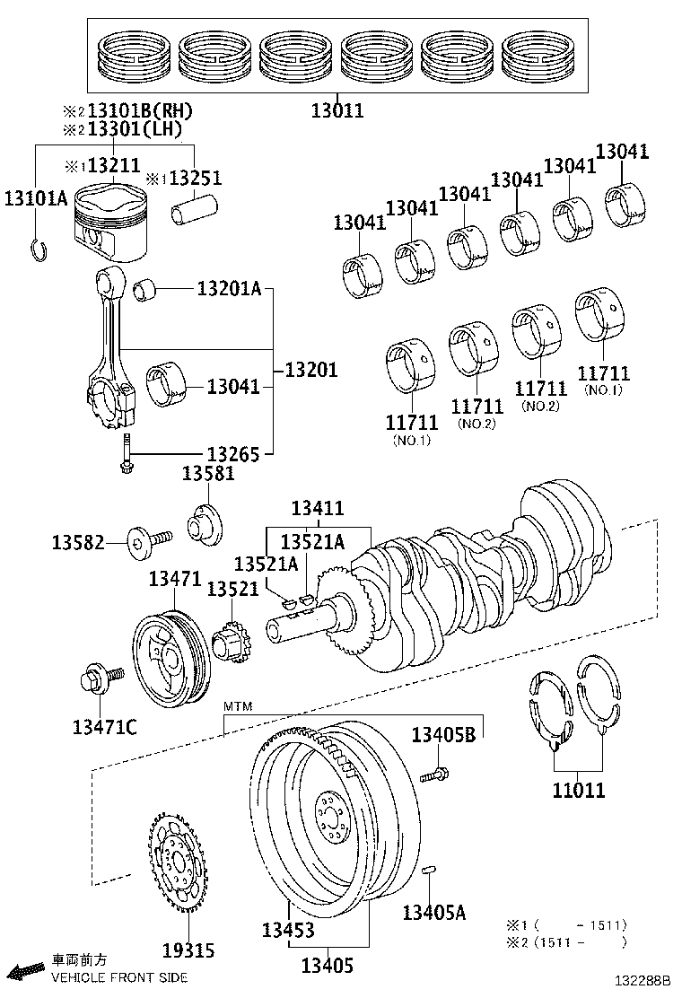 Thumbnail 2 for 13041-0P070-01