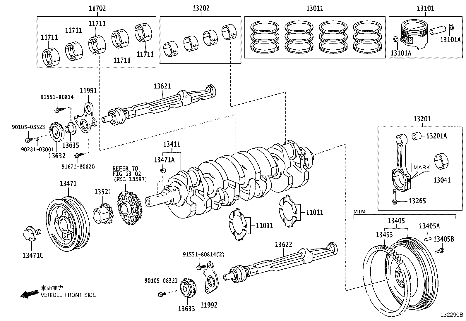 Thumbnail 4 for 13041-0P070-01