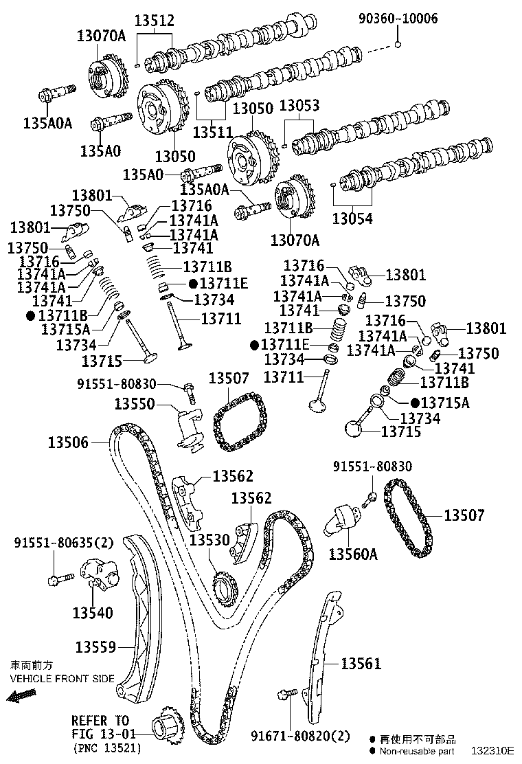 13501-31180 CAMSHAFT product image