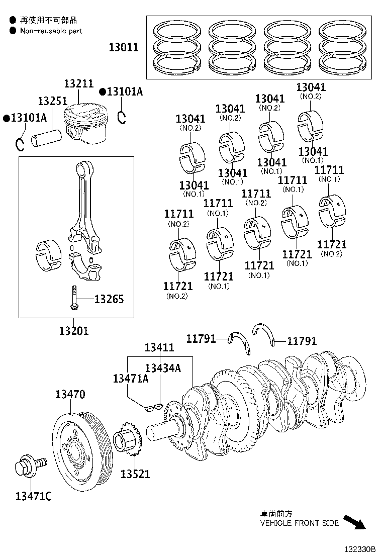 13401-36120 CRANKSHAFT product image