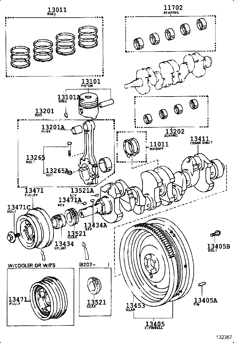 13470-68010 PULLEY, CRANKSHAFT product image