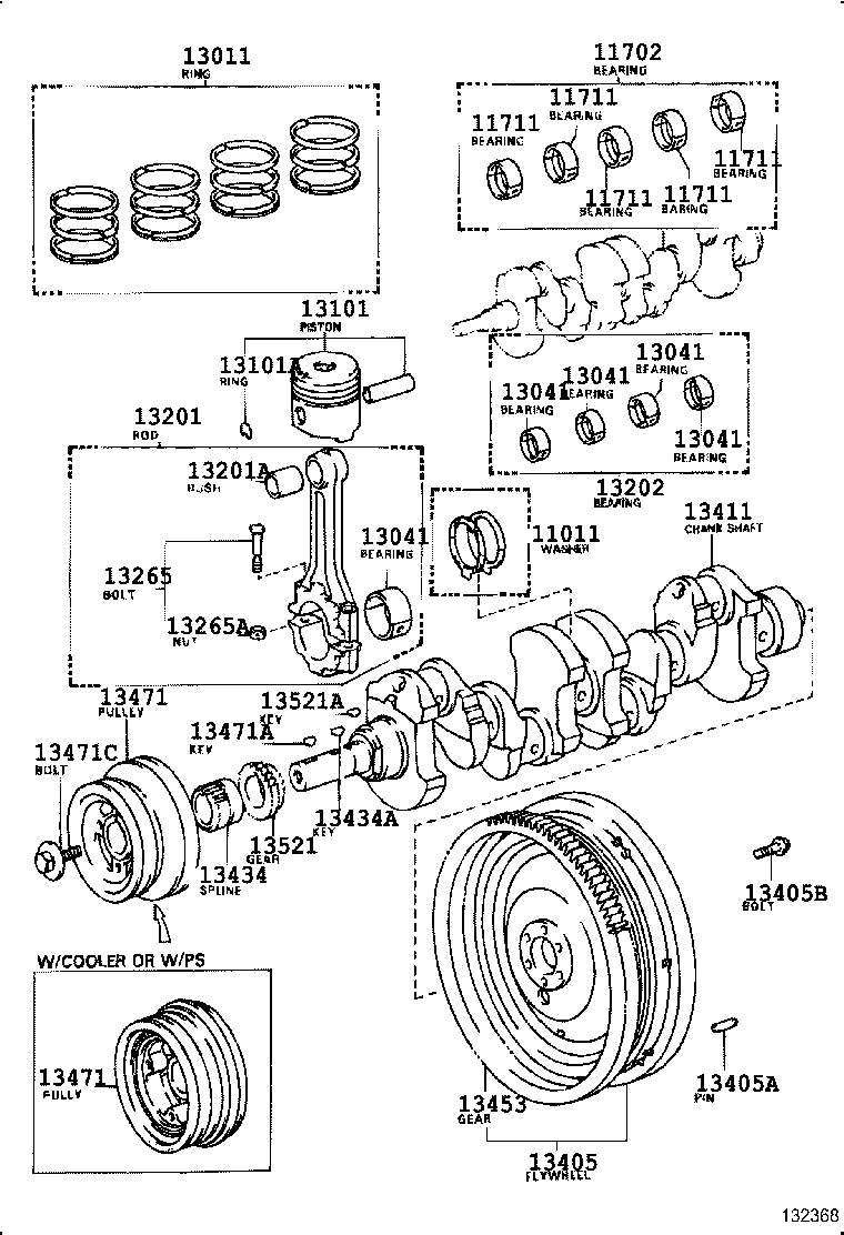 13470-68010 PULLEY, CRANKSHAFT product image