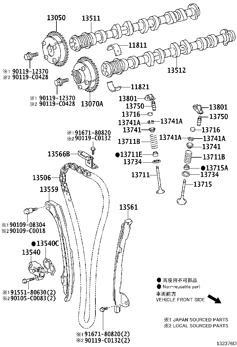 13050-0V080 GEAR ASSY, CAMSHAFT TIMING product image