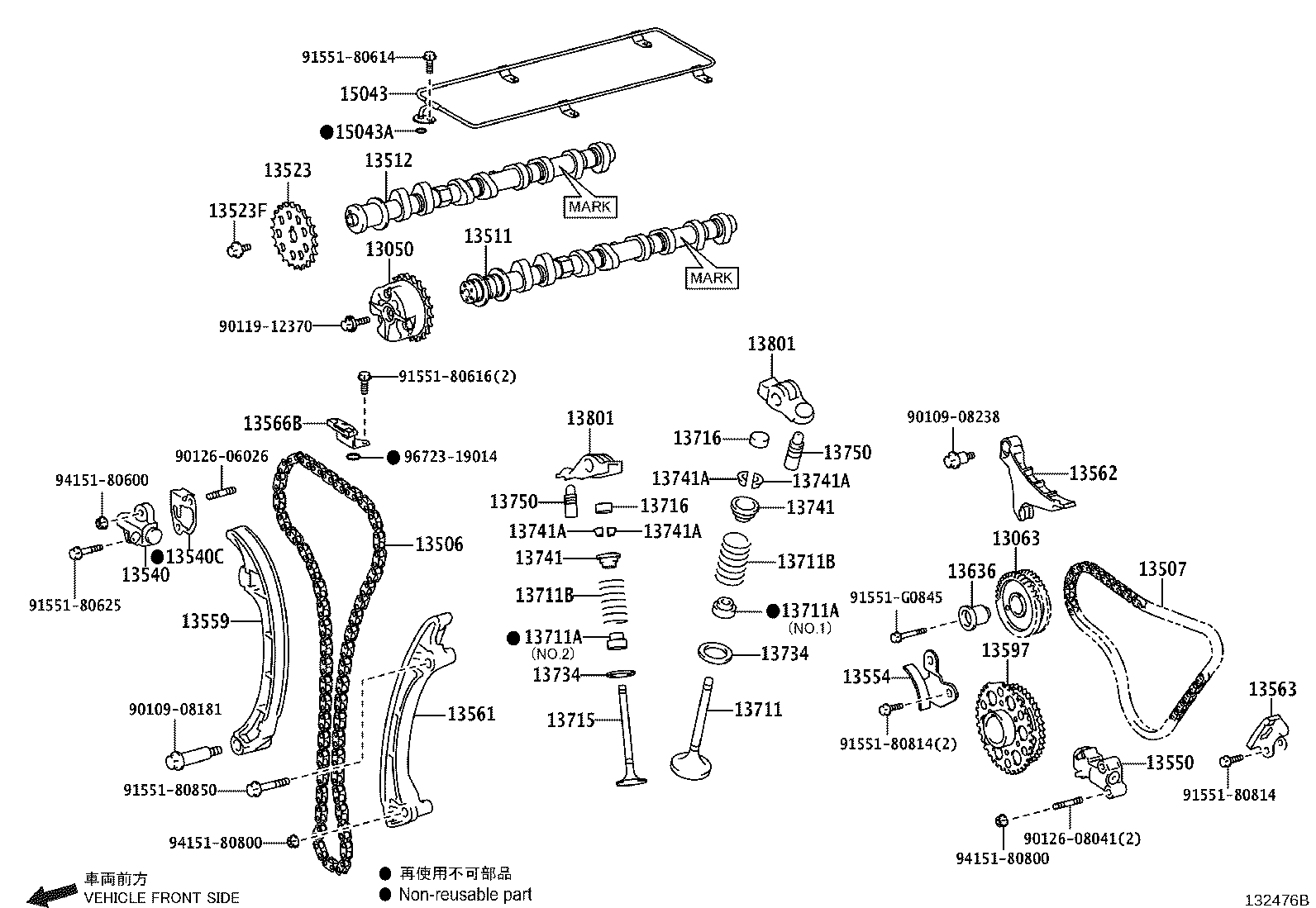 13501-E0621 CAMSHAFT SUB-ASSY product image