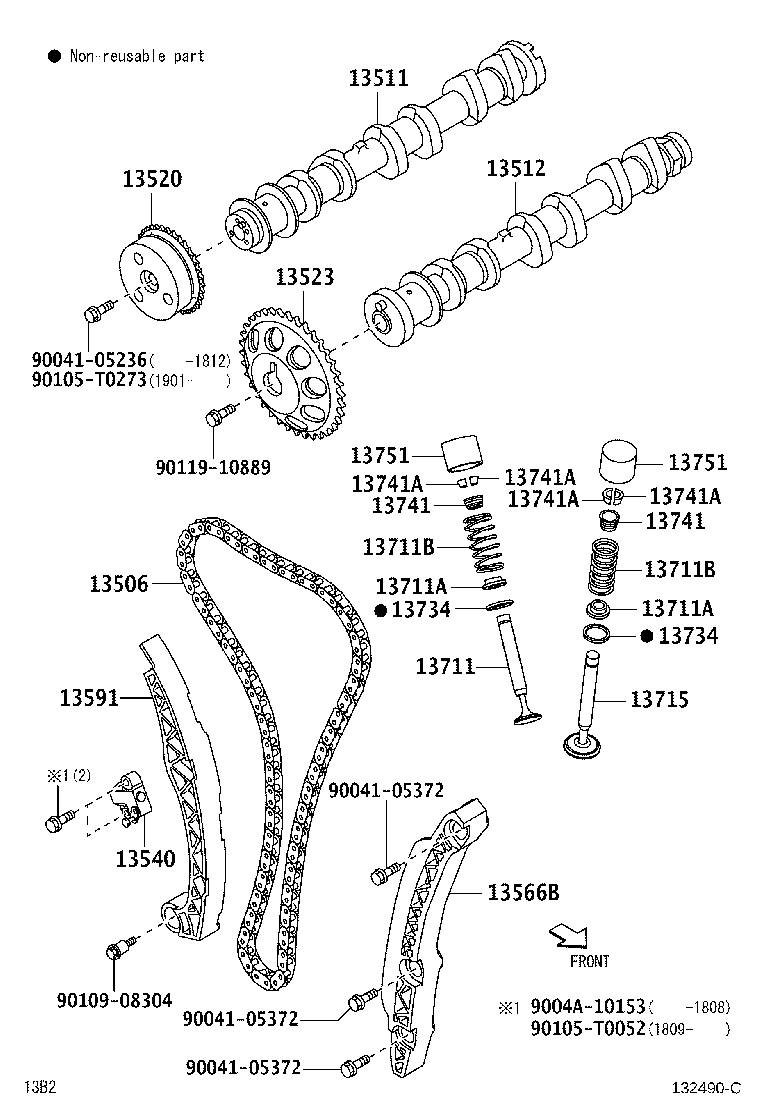 13520-BZ040 SPROCKET ASSY, CAMSHAFT TIMING product image