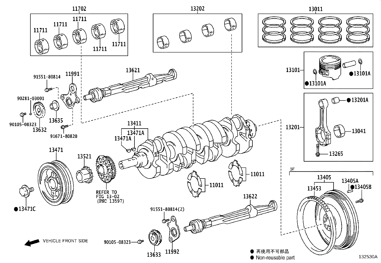 13405-75060 FLYWHEEL SUB-ASSY product image