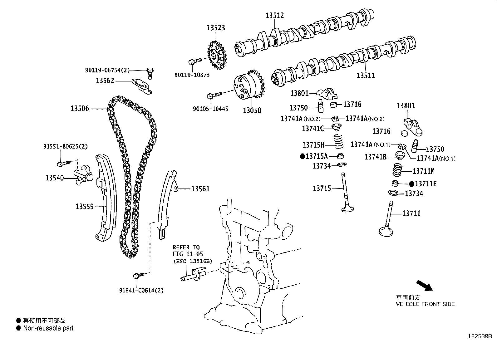 13501-21090 CAMSHAFT product image