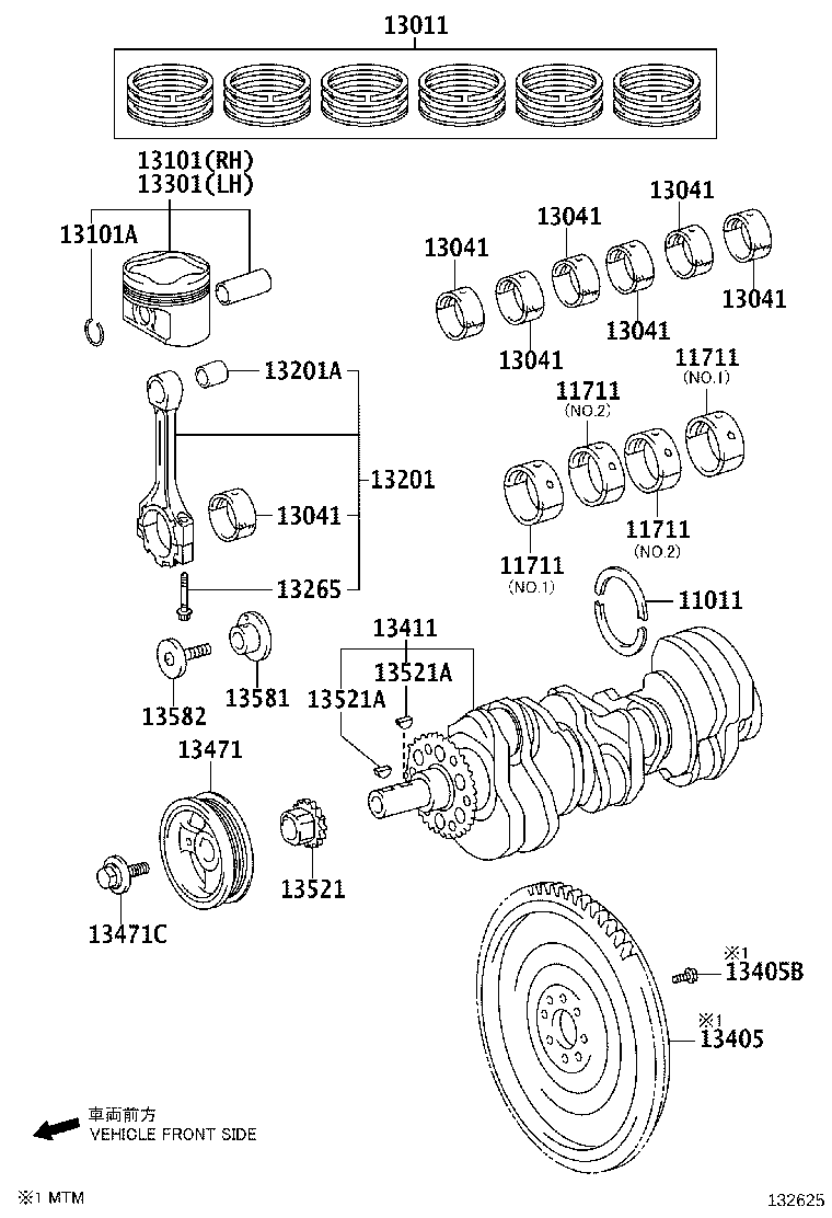 90148-10005 BOLT, FLYWHEEL SETTING product image