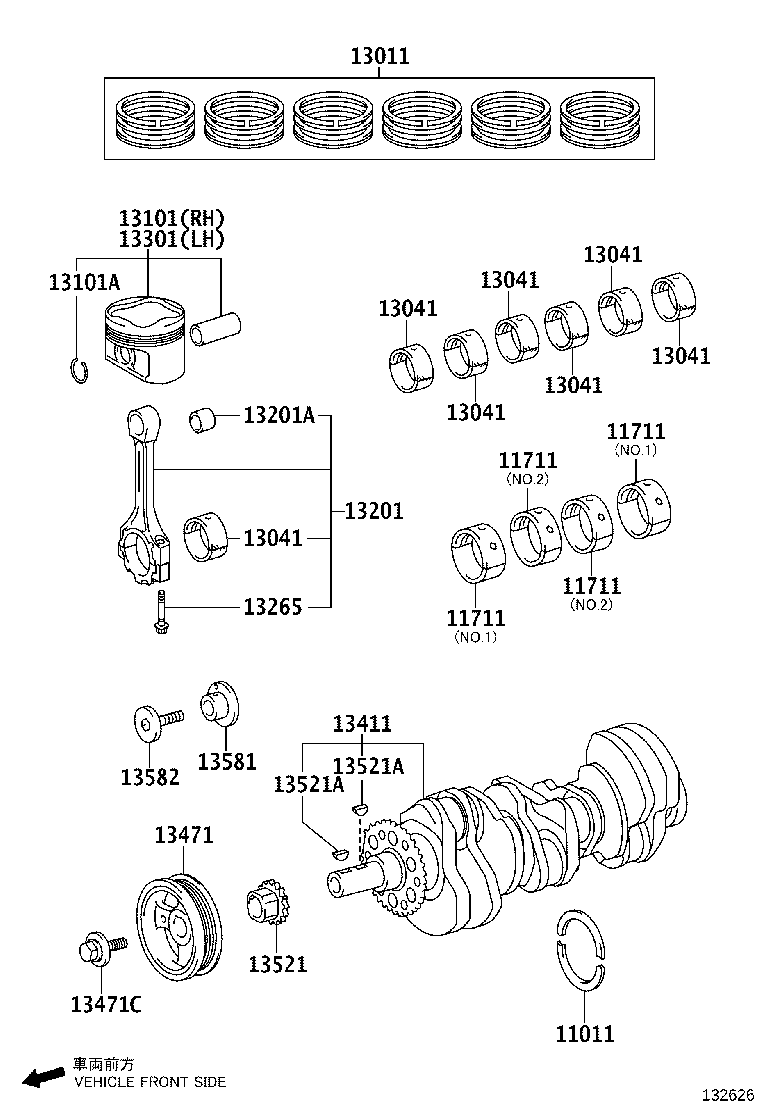 13201-39066-B0 ROD SUB-ASSY, CONNECTING product image