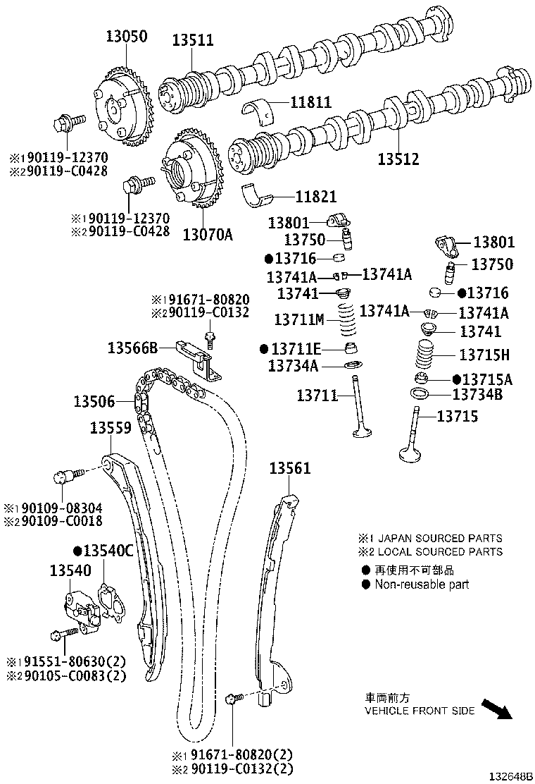 13540-36041 TENSIONER ASSY, CHAIN, NO.1 product image