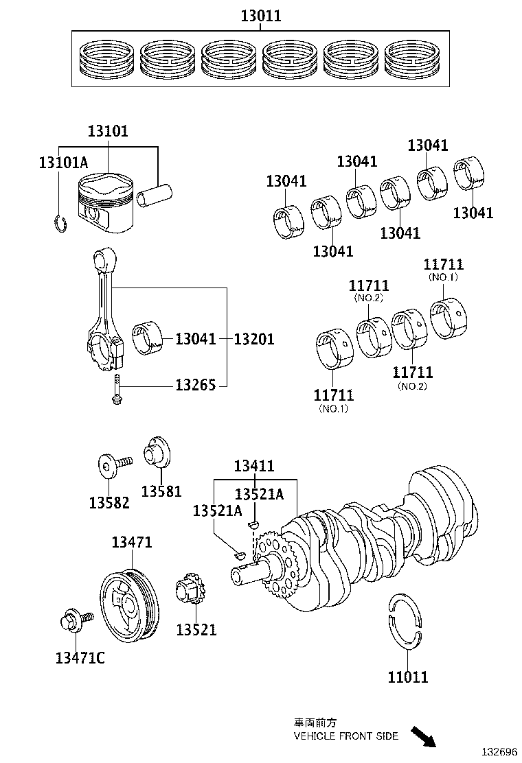 13470-36020 PULLEY, CRANKSHAFT product image