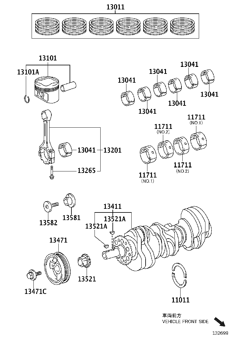 13201-09750-C0 ROD SUB-ASSY, CONNECTING product image