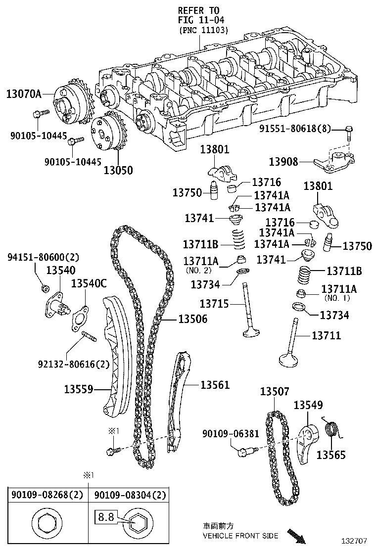 13502-37040 CAMSHAFT, NO.2 product image