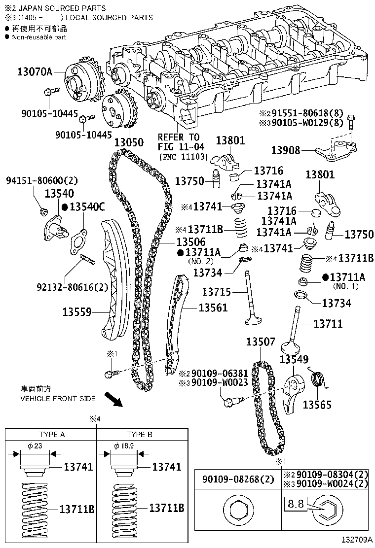 13501-0T080 CAMSHAFT product image