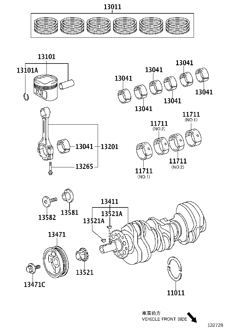 11791-0H021 WASHER, CRANKSHAFT THRUST, UPPER product image