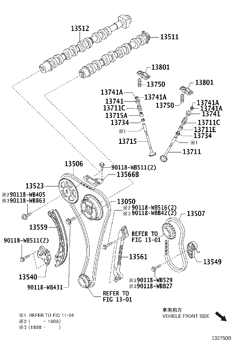 Toyota 13523-WB001 GEAR OR SPROCKET, CAMSHAFT TIMING