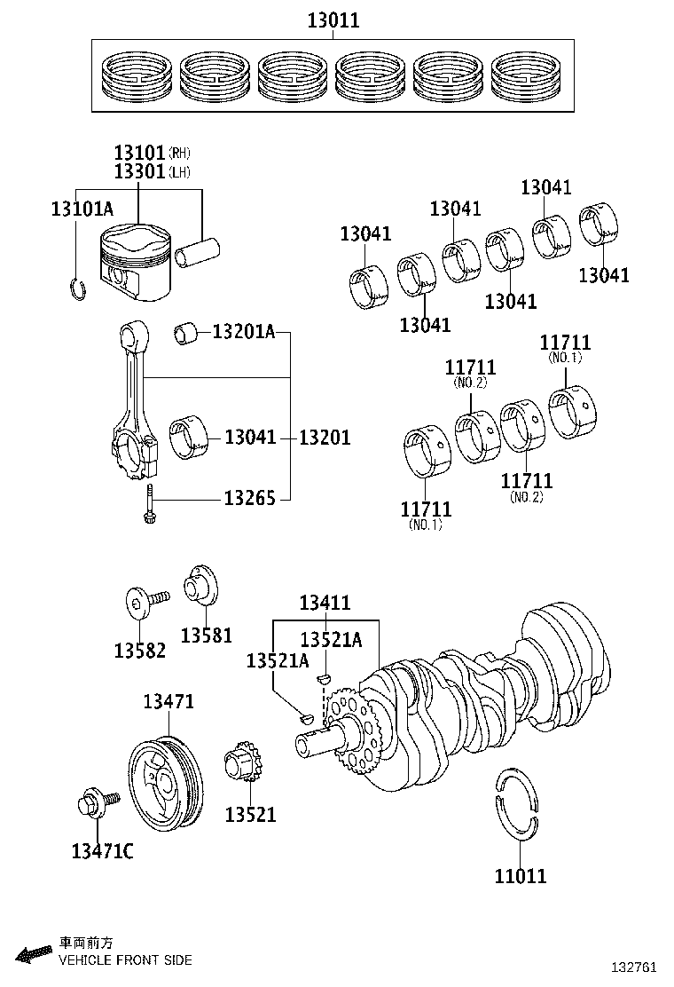 13201-39065 ROD SUB-ASSY, CONNECTING product image