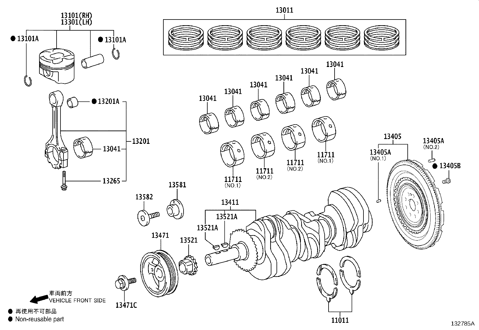 13451-25040 FLYWHEEL SUB-ASSY product image
