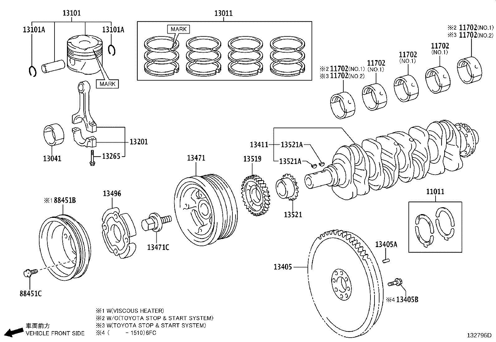 13201-0E010 ROD SUB-ASSY, CONNECTING product image