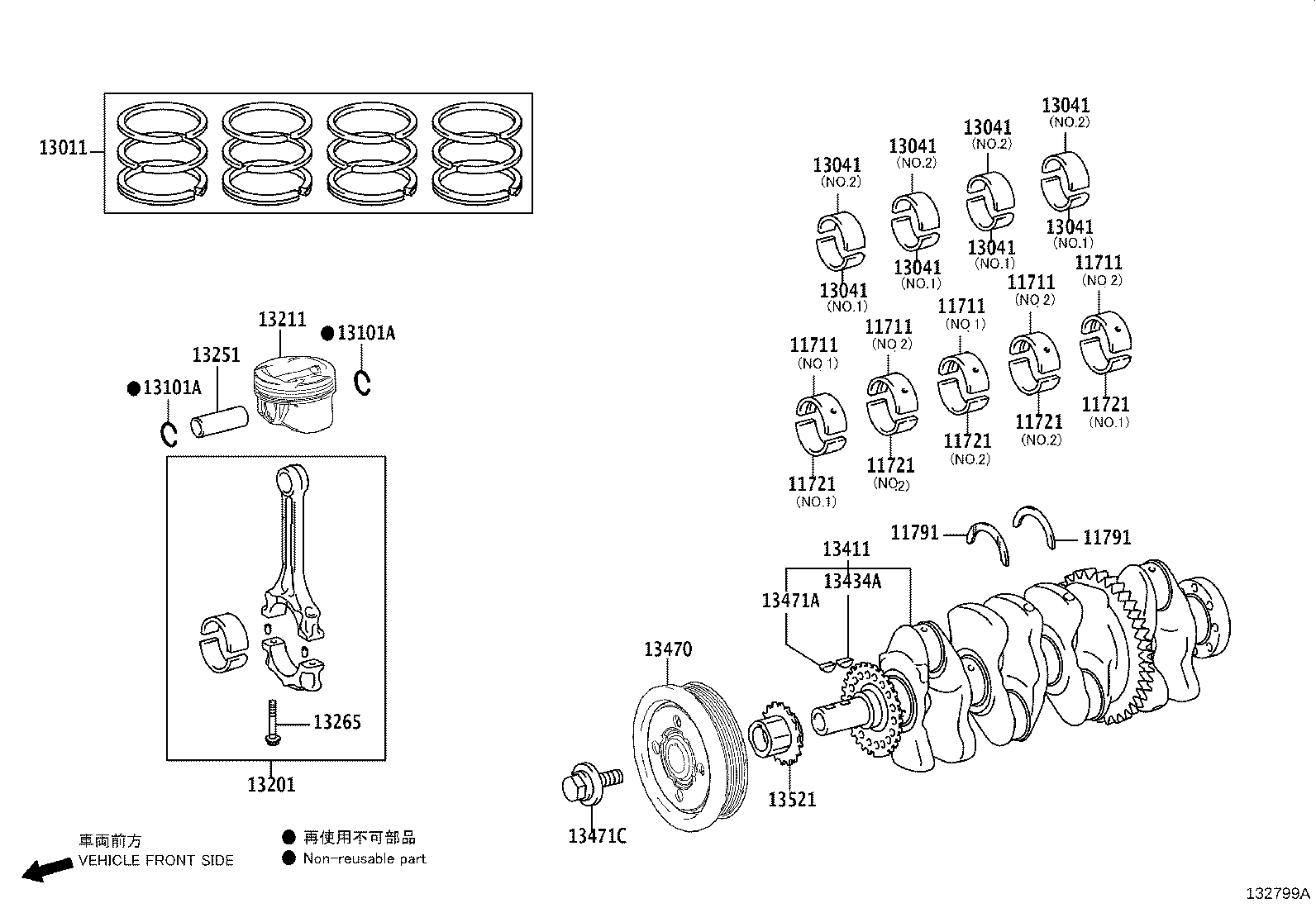 13451-25040 FLYWHEEL SUB-ASSY product image