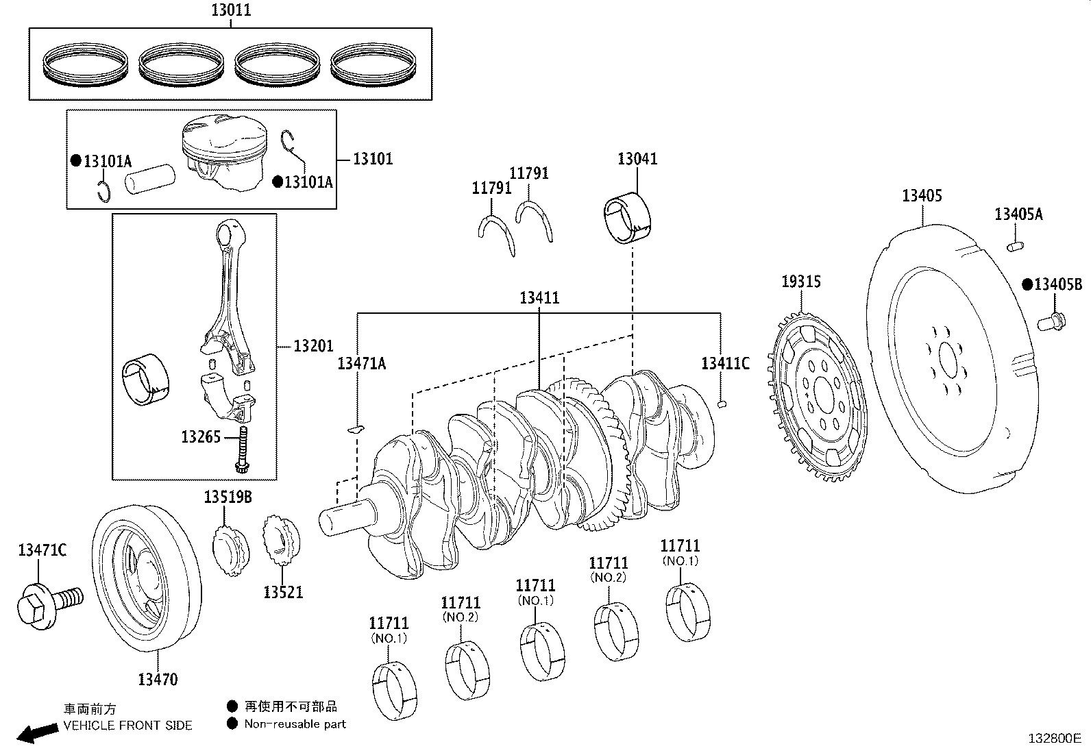 13451-25040 FLYWHEEL SUB-ASSY product image