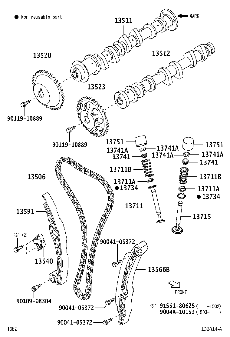 13520-BZ040 SPROCKET ASSY, CAMSHAFT TIMING product image