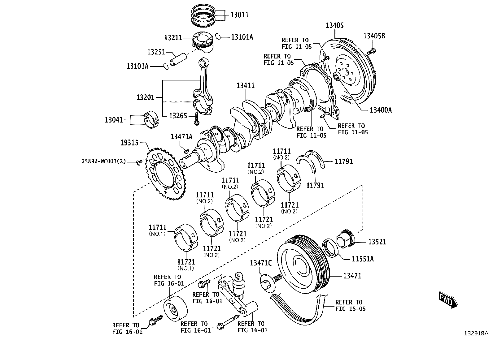 90118-WC096 BOLT, FLYWHEEL SETTING product image