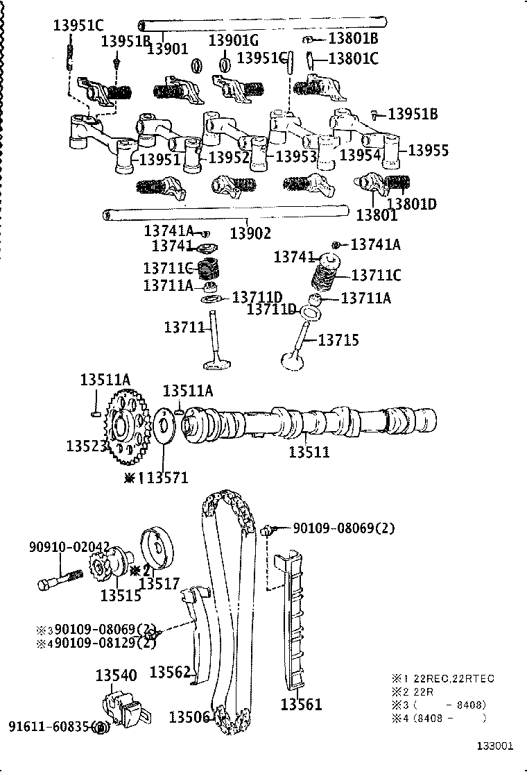 13503-65010 IDLER SUB-ASSY, TIMING BELT, NO.2 product image