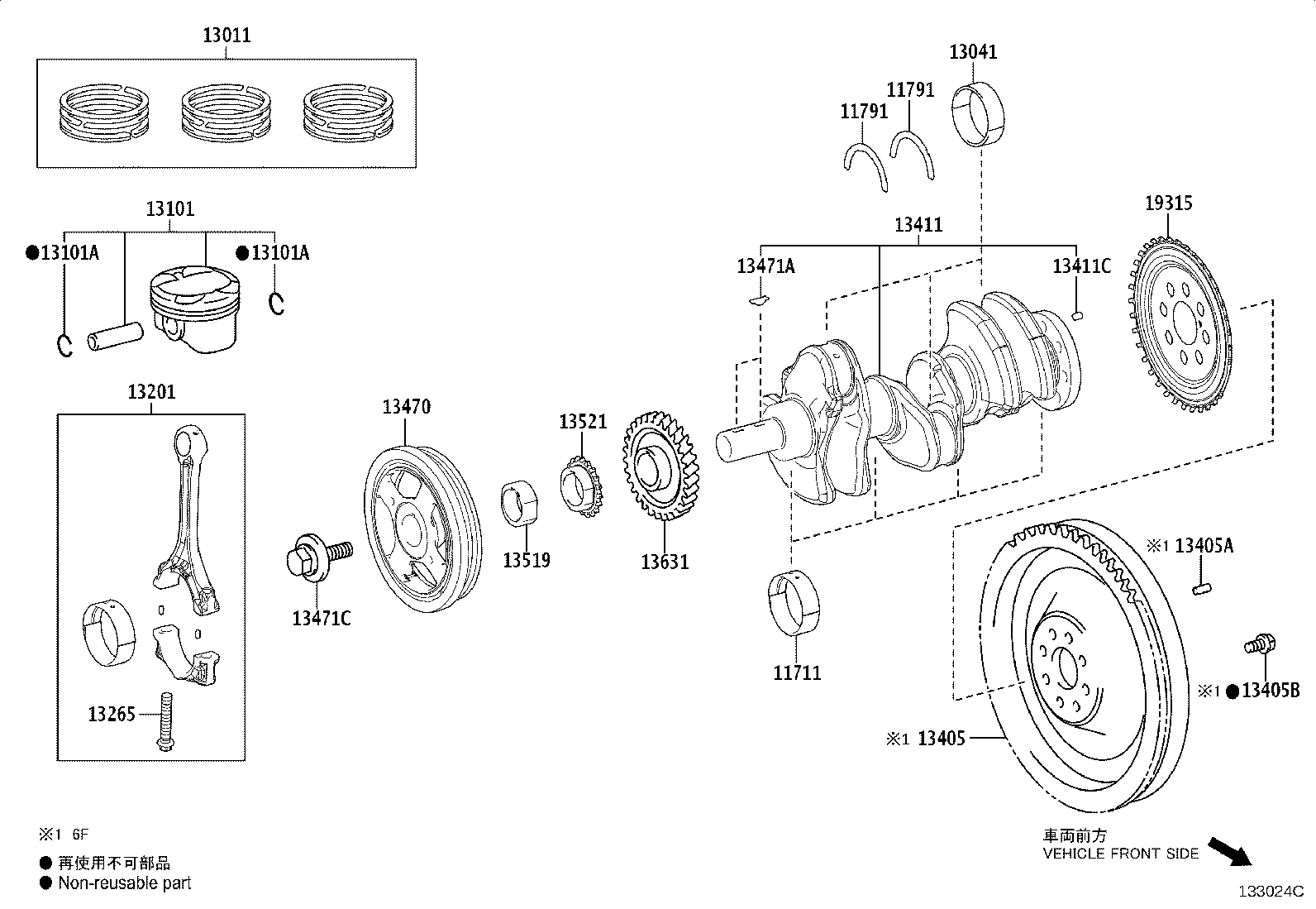 13405-15100 FLYWHEEL SUB-ASSY product image