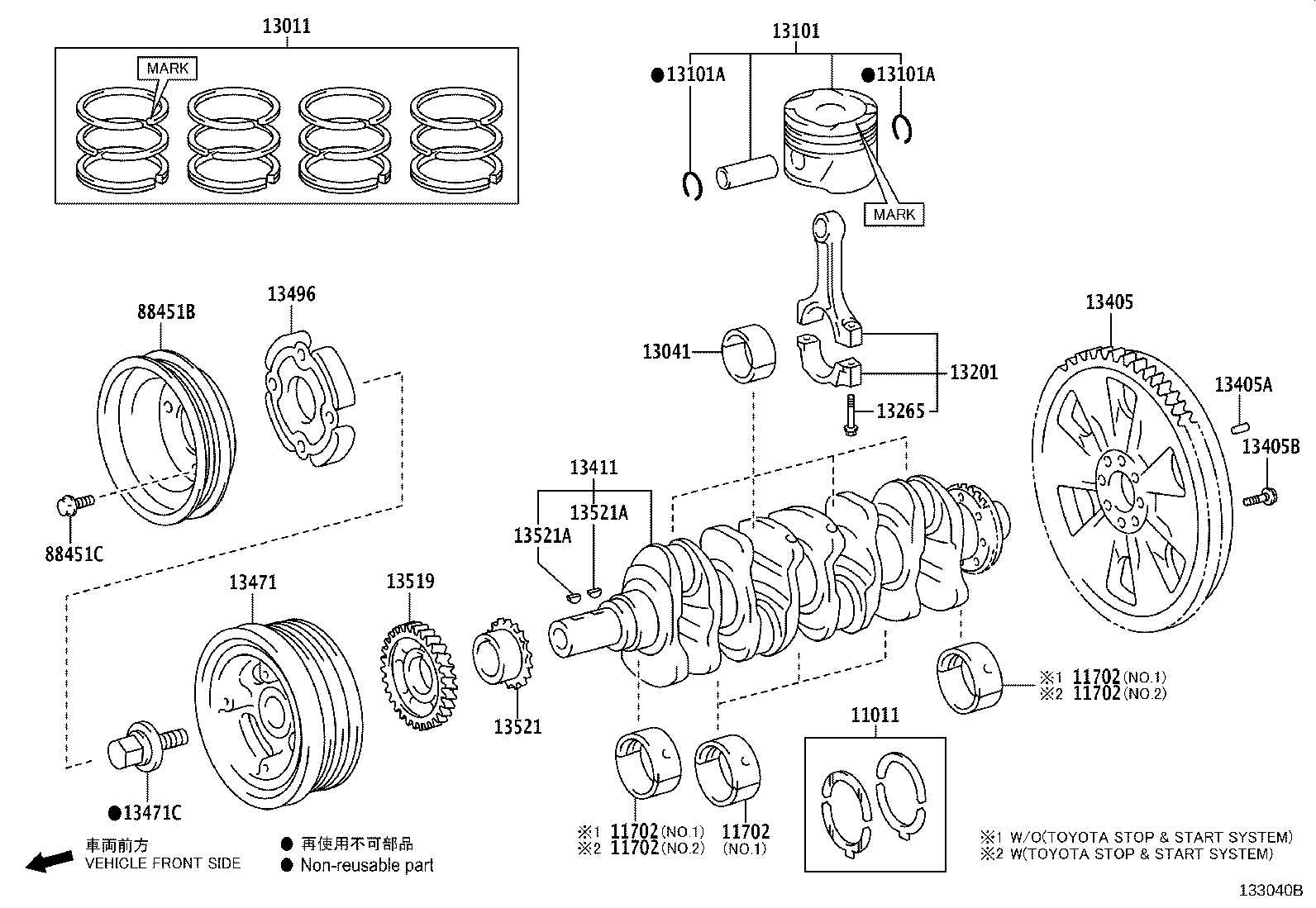 13041-0E031-06 BEARING, CONNECTING ROD product image
