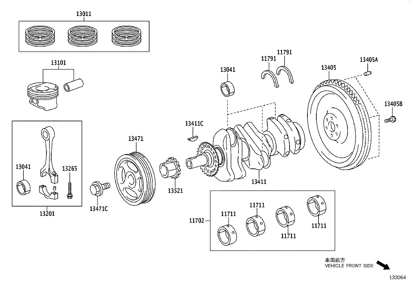 13101-F2040 PISTON SUB-ASSY, W/PIN product image