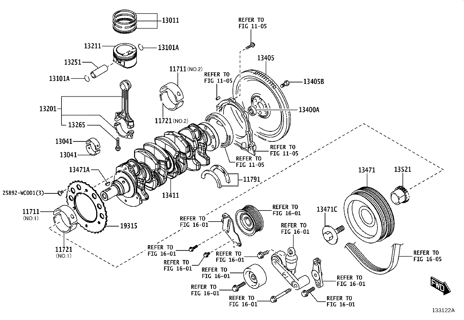 13470-WC003 PULLEY, CRANKSHAFT product image