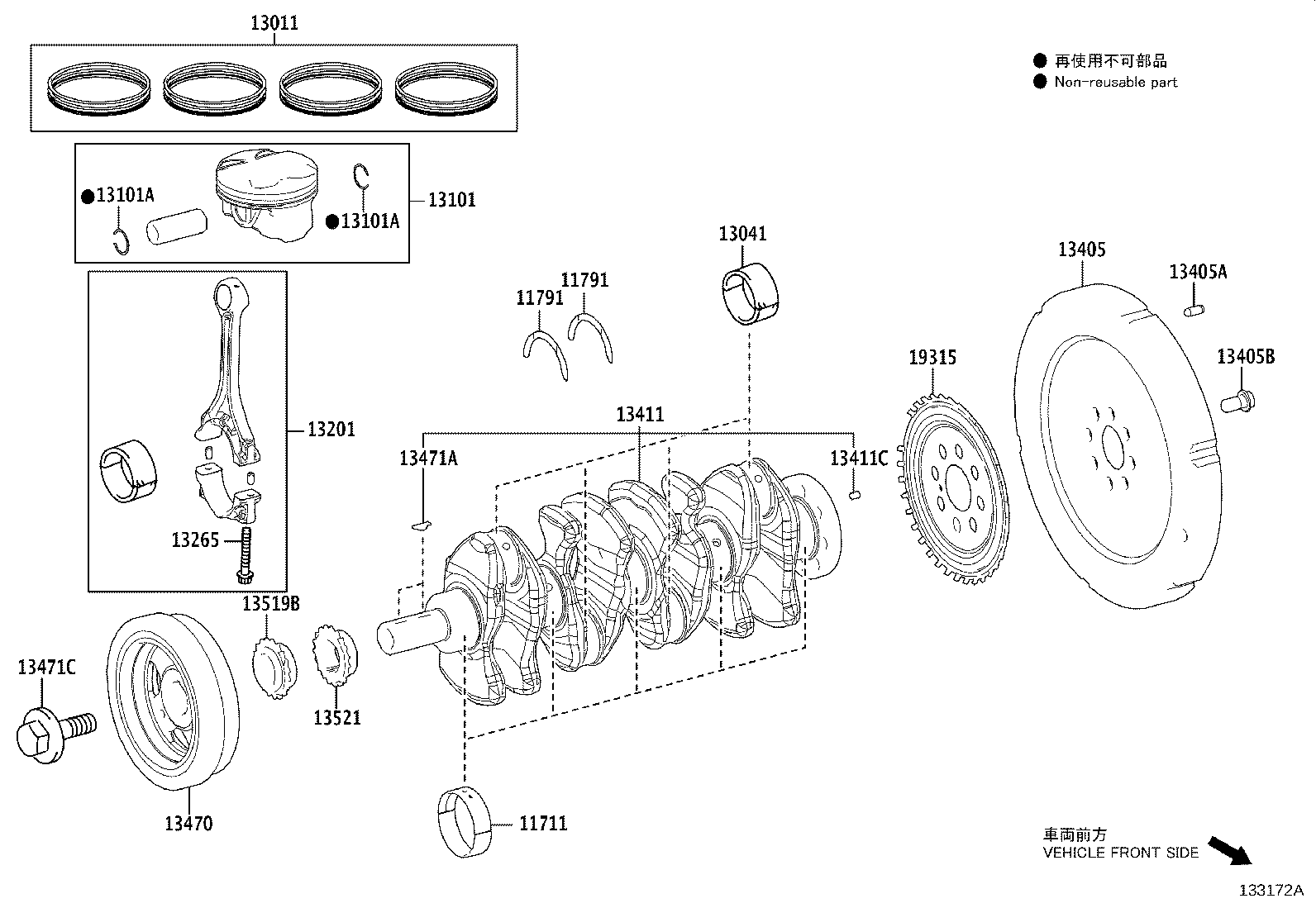 13451-F2040 FLYWHEEL SUB-ASSY product image