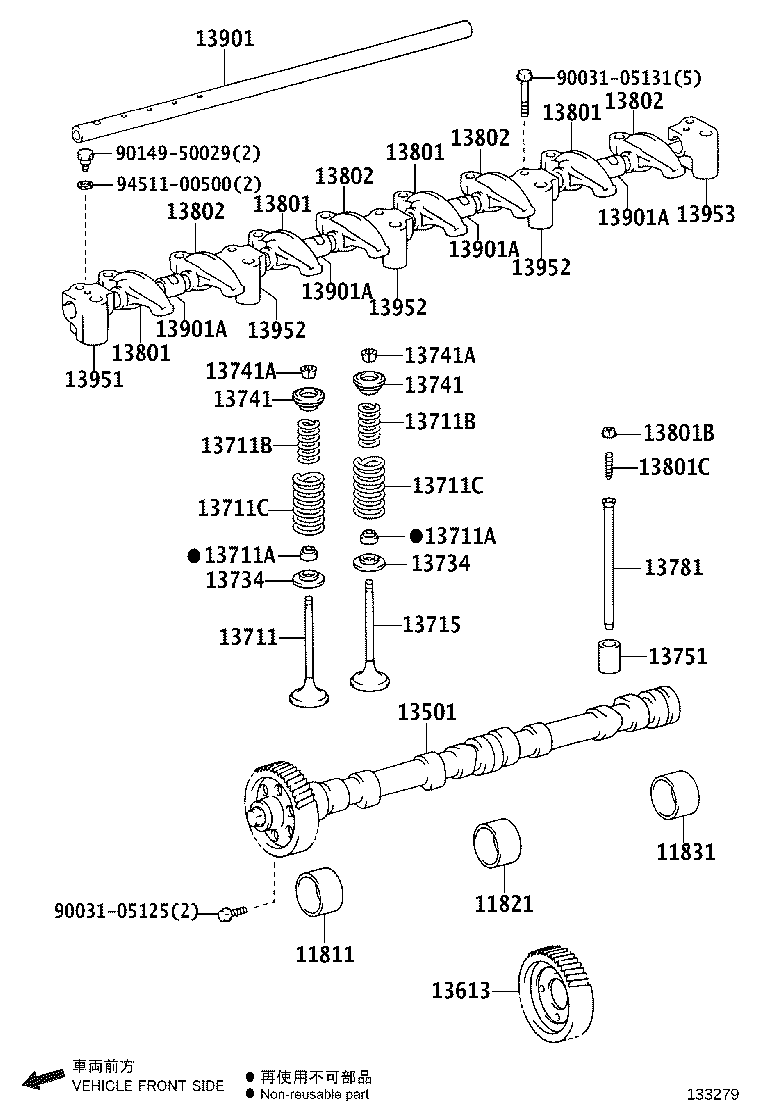 13715-EW030 VALVE, EXHAUST product image