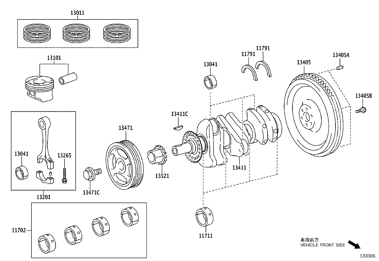 13011-0Q080 RING SET, PISTON product image