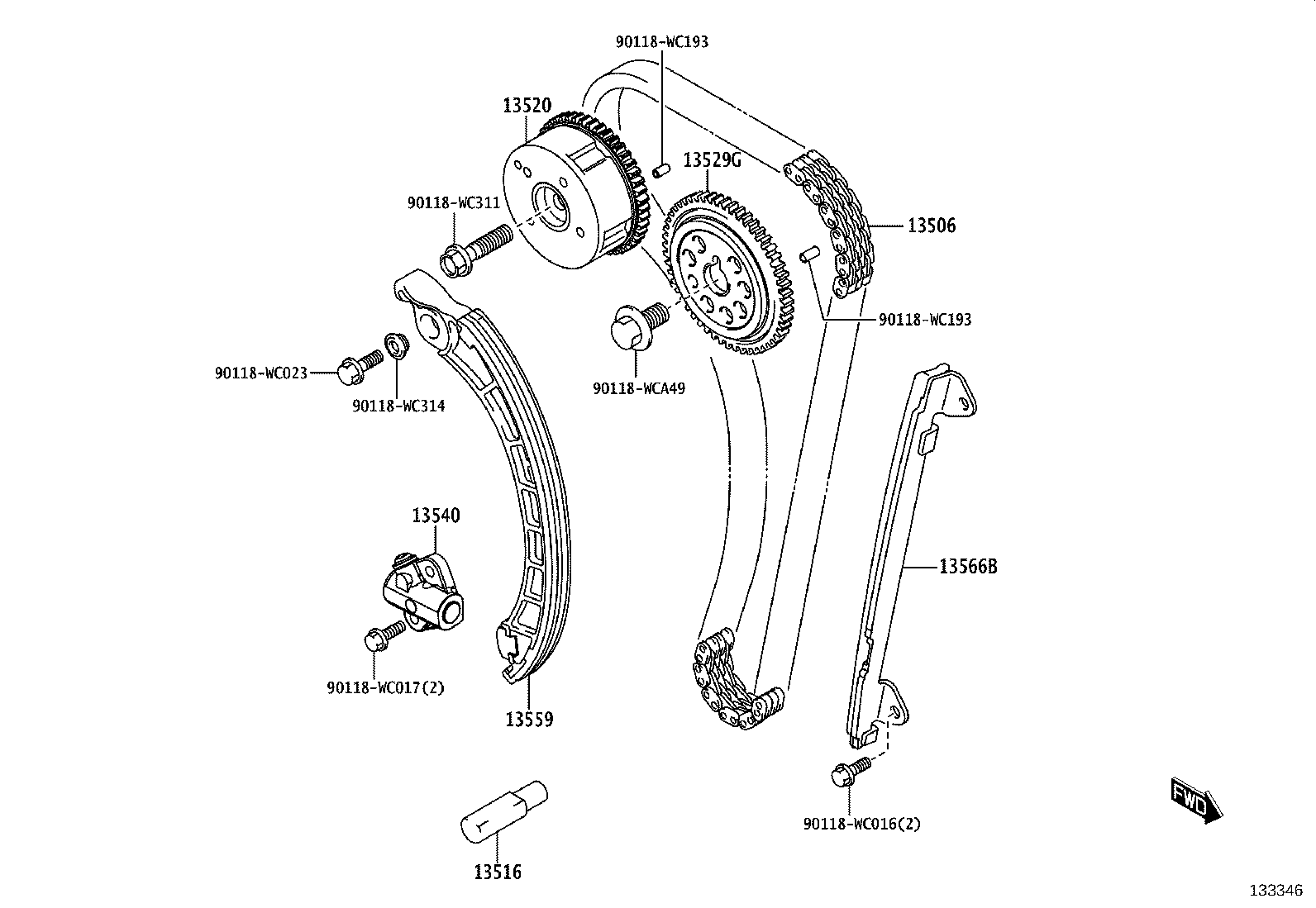 13559-WC003 SLIPPER, CHAIN TENSIONER product image