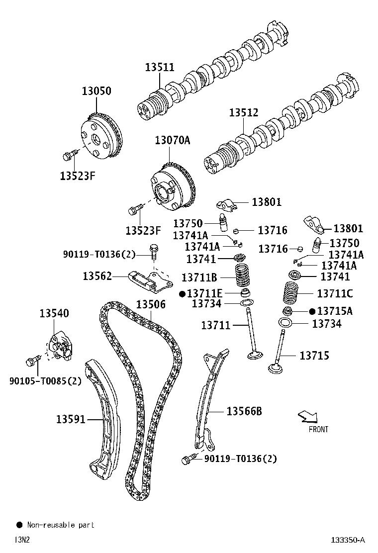 13050-BZ040 GEAR ASSY, CAMSHAFT TIMING product image